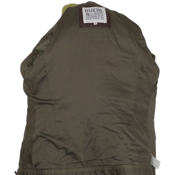 Ruehl 925 Olive Sz XS Women’s Double-Breasted Wool Jacket  Military Abercrombie - Picture 9 of 16